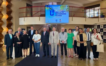 Ualikhanov University ректоры Марат Сырлыбаев пен халқаралық қатынастар бөлімінің жетекшісі Рахымжанов Еркеш...