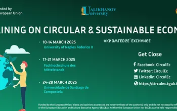 Айналмалы экономика саласындағы әлеуетті дамыту: Орталық Азия оқытушыларына арналған CirculEc оқу тренингтері сериясы