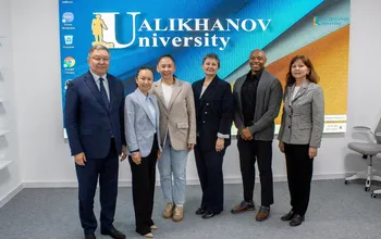 Ualikhanov University АҚШ-тан келген жаңа профессорды - ғылым докторы (Ed.D. in Leadership) Франсуа Харристі қуана қарсы алды