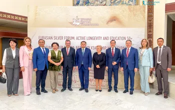 Ualikhanov University Eurasian Silver Forum алаңында