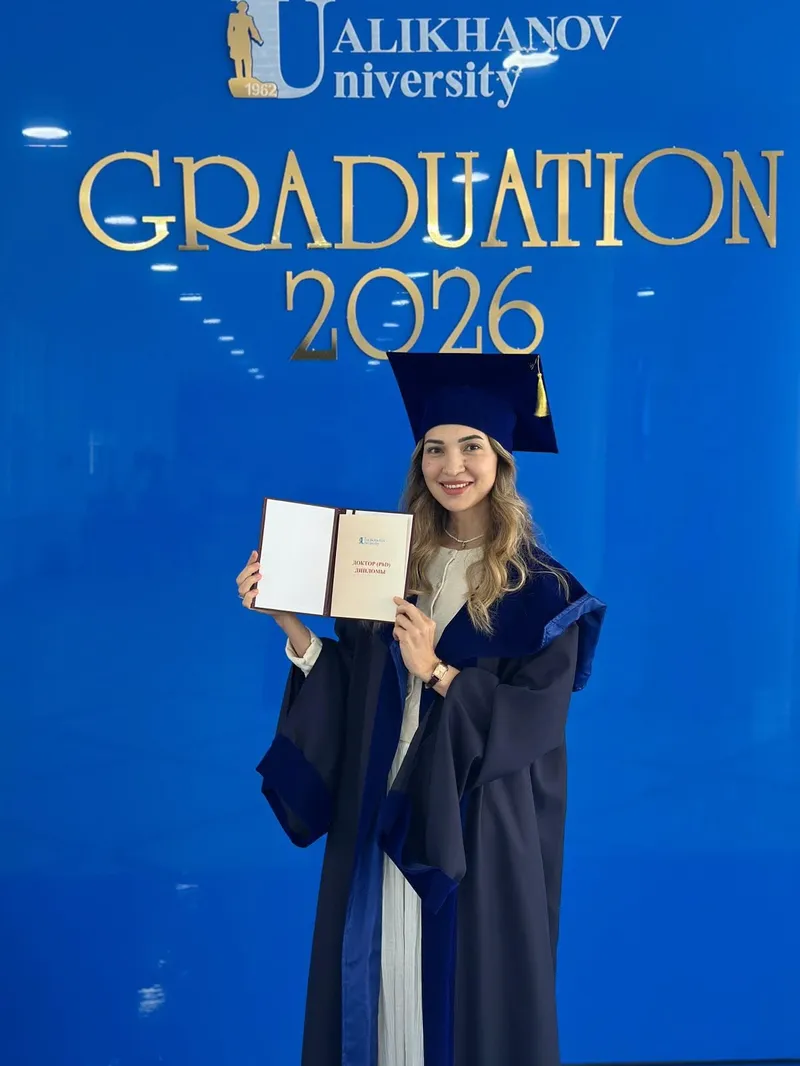 Поздравляем докторантку Ualikhanov University с присуждением степени доктора философии (PhD)!