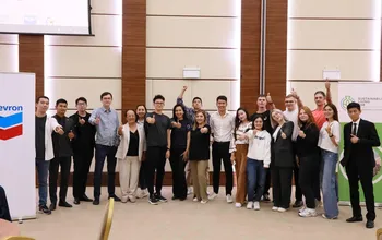 "Green Horizon" (Жасыл шатыр) стартап-жобасының авторлары -университет студенттері Сеильбеков Ермек пен Хайруллина Алина 2023 жылы "Шеврон Мұнайгаз Инк" қаржылық...