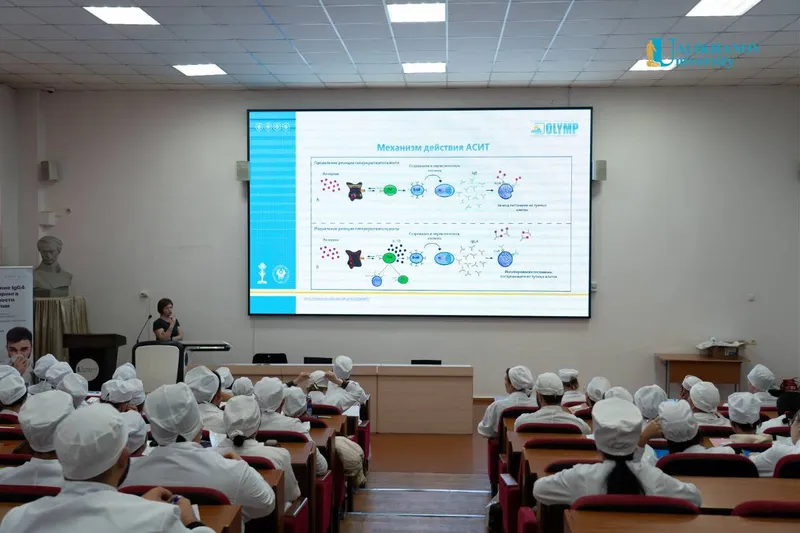 28 сентября студенты 1-го курса Высшей школы медицины Ualikhanov University...